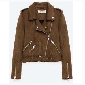 Zara Brown Leather Jacket